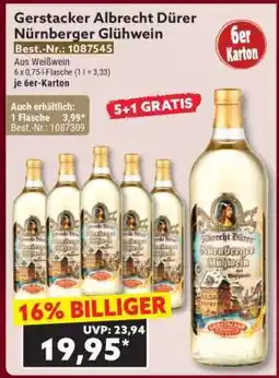 Norma Gerstacker Albrecht Dürer Nürnberger Glühwein Angebot