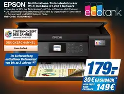 expert Techno Land EPSON Multifunktions-Tintenstrahldrucker Wi-Fi EcoTank ET-2851 Schwarz Angebot