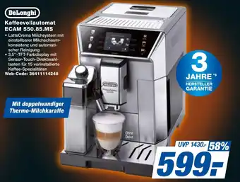 expert Techno Land DeLonghi Kaffeevollautomat ECAM 550.85.MS Angebot