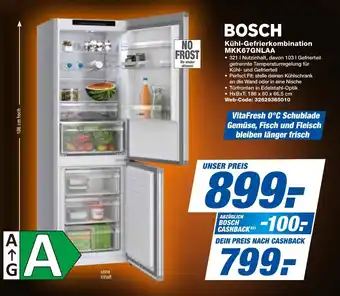 expert Techno Land BOSCH Kühl-Gefrierkombination MKK67GNLAA Angebot