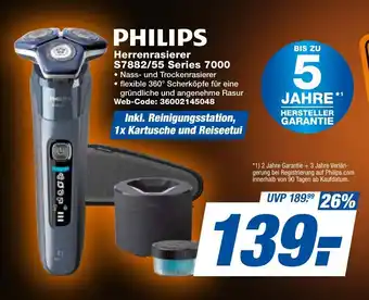 expert Techno Land PHILIPS Herrenrasierer S7882/55 Series 7000 Angebot