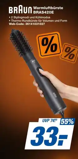 expert Techno Land BRAUN Warmluftbürste BRAS420E Angebot