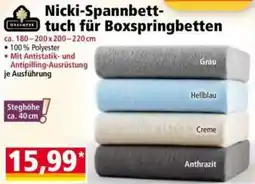Norma Nicki-Spannbett- tuch für Boxspringbetten Angebot