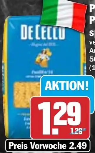 HIT De Cecco Italienische Pasta oder Pasta- spezialitäten Angebot