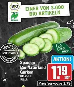 HIT Spanien Bio Naturland Gurken Angebot