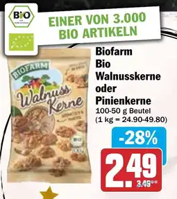 HIT Biofarm Bio Walnusskerne oder Pinienkerne Angebot