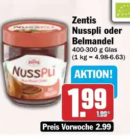 HIT Zentis Nusspli oder Belmandel Angebot