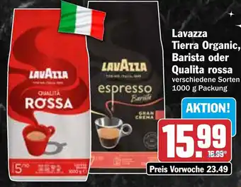 HIT Lavazza Tierra Organic, Barista oder Qualita rossa Angebot