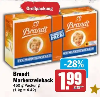 HIT Brandt Markenzwieback Angebot