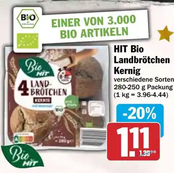 HIT HIT Bio Landbrötchen Kernig Angebot