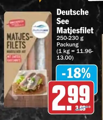 HIT Deutsche See Matjesfilet Angebot
