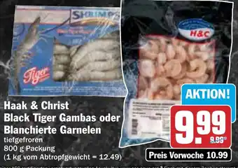 HIT Haak & Christ Black Tiger Gambas oder Blanchierte Garnelen Angebot