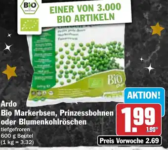HIT Ardo Bio Markerbsen, Prinzessbohnen oder Blumenkohlröschen Angebot
