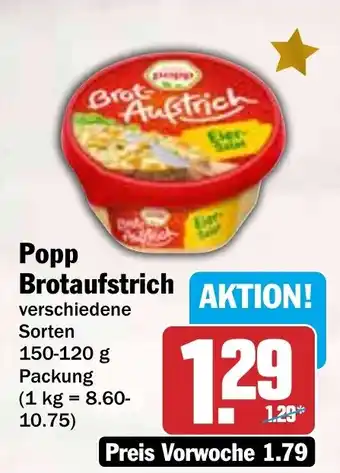 HIT Popp Brotaufstrich Angebot