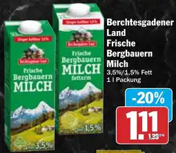 HIT Berchtesgadener Land Frische Bergbauern Milch Angebot