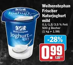 HIT Weihenstephan Frischer Naturjoghurt mild Angebot