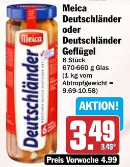 HIT Meica Deutschländer oder Geflügel Angebot