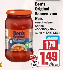 HIT Ben's Original Saucen zum Reis Angebot