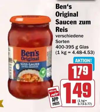 HIT Ben's Original Saucen zum Reis Angebot