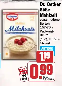 HIT Dr. Oetker Süße Mahlzeit Angebot