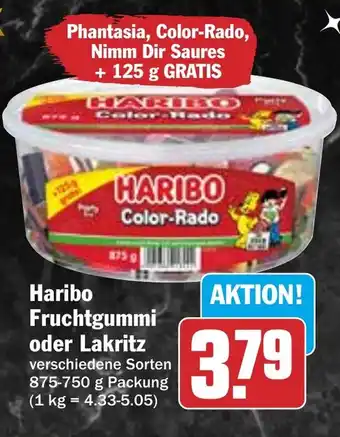 HIT Haribo Fruchtgummi oder Lakritz Angebot