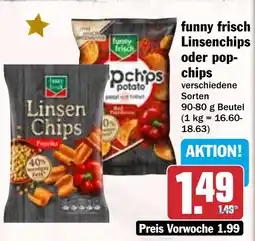 HIT funny frisch Linsenchips oder pop- pchips chips Angebot