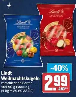 HIT Lindt Weihnachtskugeln Angebot