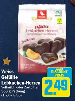 HIT Weiss Gefüllte Lebkuchen-Herzen Angebot