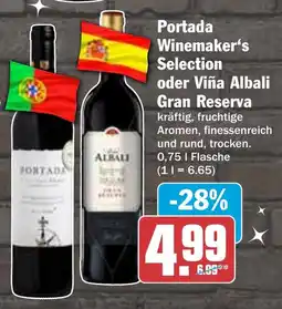 HIT Portada Winemaker's Selection oder Viña Albali Gran Reserva Angebot