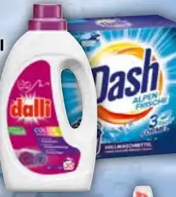 HIT Dalli oder Dash Waschmittel Pulver, Flüssig oder Caps Angebot