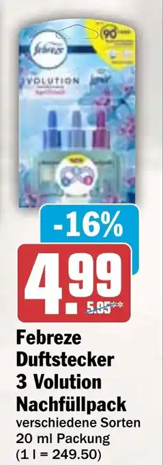 HIT Febreze Duftstecker 3 Volution Nachfüllpack Angebot