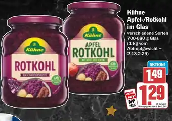 HIT Kühne Apfel-/Rotkohl im Glas Angebot