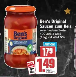 HIT Ben's Original Saucen zum Reis Angebot