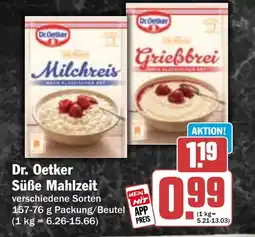 HIT Dr. Oetker Süße Mahlzeit Angebot