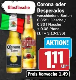 HIT Corona oder Desperados Angebot