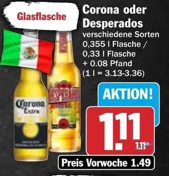 HIT Corona oder Desperados Angebot