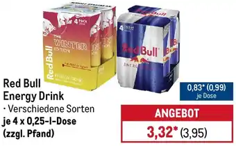 METRO Red Bull Energy Drink Angebot