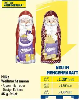 METRO Milka Weihnachtsmann Angebot