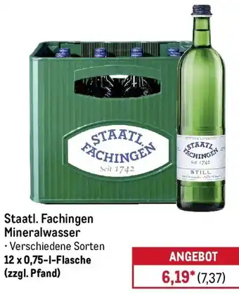METRO Staatl. Fachingen Mineralwasser Angebot