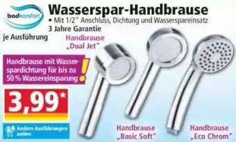 Norma badkomfort Wasserspar-Handbrause Angebot