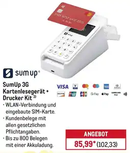 METRO SumUp 3G Kartenlesegerät + Drucker Kit Angebot