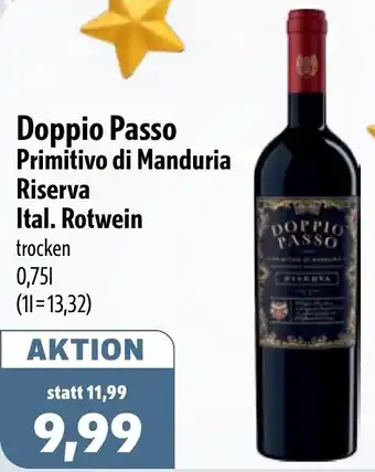 Aktiv Irma Doppio Passo Primitivo di Manduria Riserva Ital. Rotwein Angebot
