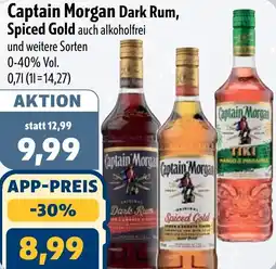 Aktiv Irma Captain Morgan Dark Rum, Spiced Gold Angebot