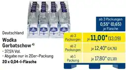 METRO Wodka Gorbatschow Angebot