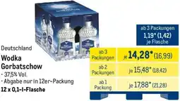 METRO Deutschland Wodka Gorbatschow Angebot