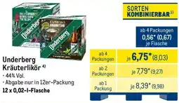 METRO Underberg Kräuterlikör Angebot