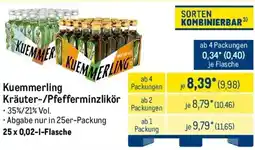 METRO Kuemmerling Kräuter-/Pfefferminzlikör Angebot