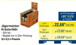 METRO Jägermeister Kräuterlikör Angebot