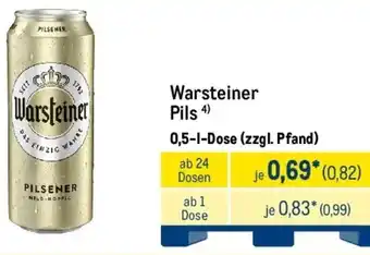 METRO Warsteiner Pils Angebot