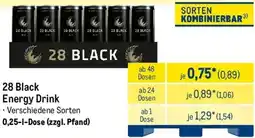 METRO 28 Black Energy Drink Angebot